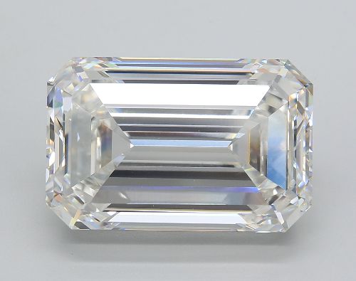 15.02ct F VVS2 Very Good Cut Emerald Lab Grown Diamond