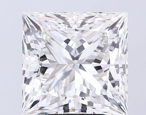 6.50ct F VS1 Rare Carat Ideal Cut Princess Lab Grown Diamond