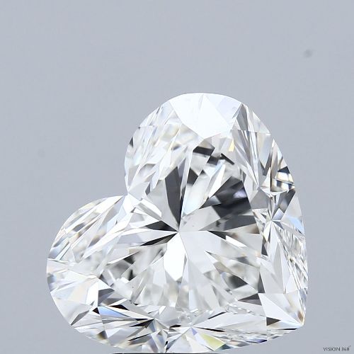 8.09ct F VS1 Rare Carat Ideal Cut Heart Lab Grown Diamond