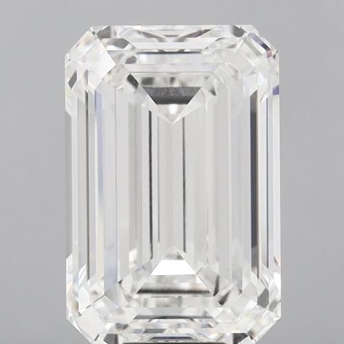 15.03ct F VVS2 Rare Carat Ideal Cut Emerald Lab Grown Diamond