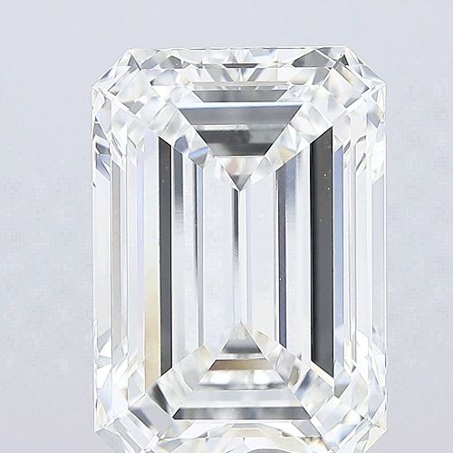 15.00ct F VVS2 Rare Carat Ideal Cut Emerald Lab Grown Diamond