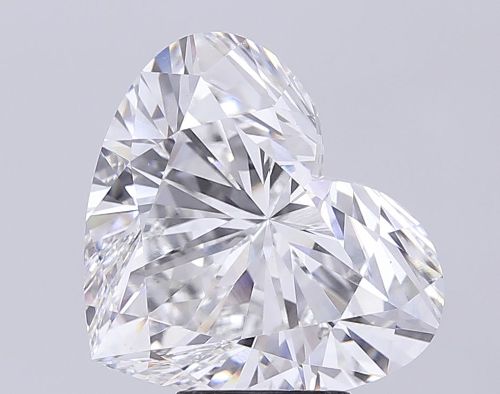 7.09ct F VS1 Rare Carat Ideal Cut Heart Lab Grown Diamond
