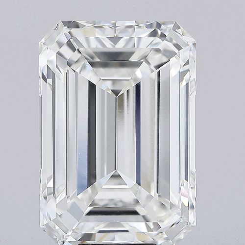 15.03ct F VVS2 Rare Carat Ideal Cut Emerald Lab Grown Diamond