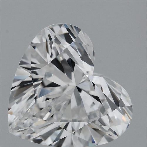 7.04ct E VS1 Rare Carat Ideal Cut Heart Lab Grown Diamond