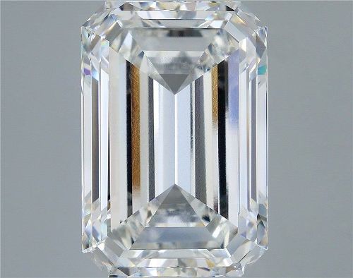 18.04ct F VVS2 Very Good Cut Emerald Lab Grown Diamond