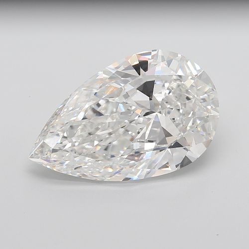 15.22ct F VVS2 Very Good Cut Pear Lab Grown Diamond