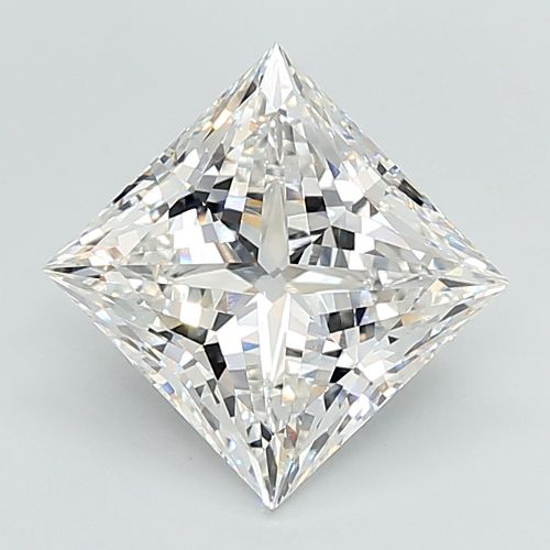 7.76ct F VVS2 Rare Carat Ideal Cut Princess Lab Grown Diamond