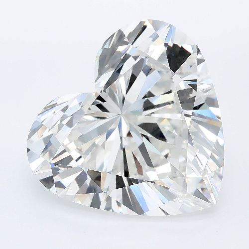 7.07ct F VVS2 Rare Carat Ideal Cut Heart Lab Grown Diamond