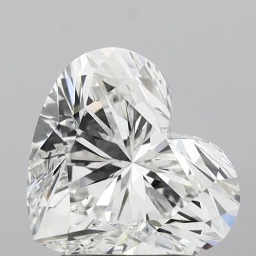 2.17ct F VS2 Rare Carat Ideal Cut Heart Lab Grown Diamond