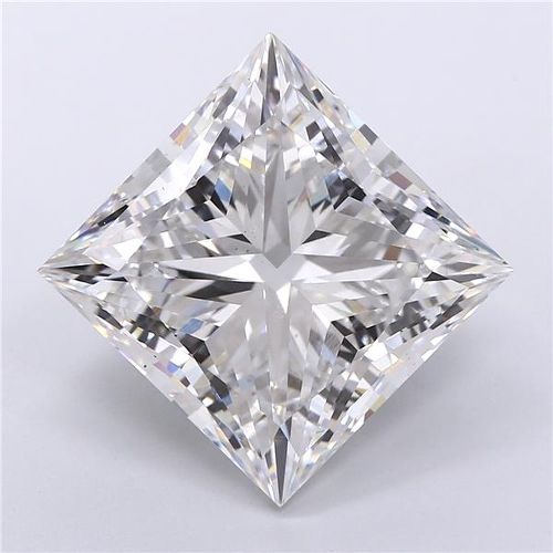 11.04ct F VS2 Rare Carat Ideal Cut Princess Lab Grown Diamond