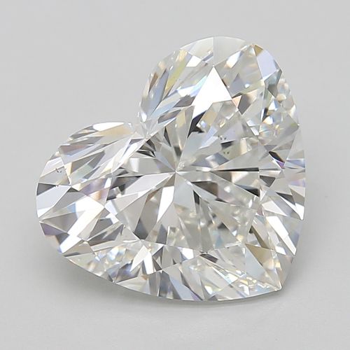 5.07ct F VS1 Rare Carat Ideal Cut Heart Lab Grown Diamond