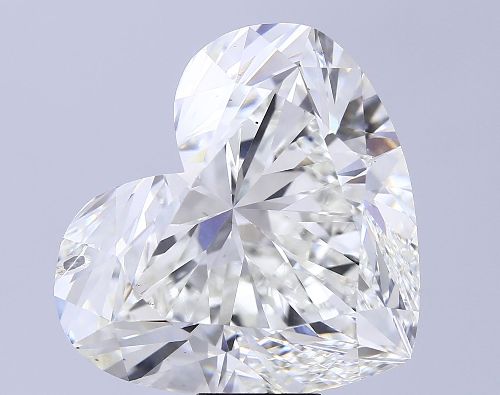 20.08ct G SI1 Rare Carat Ideal Cut Heart Lab Grown Diamond
