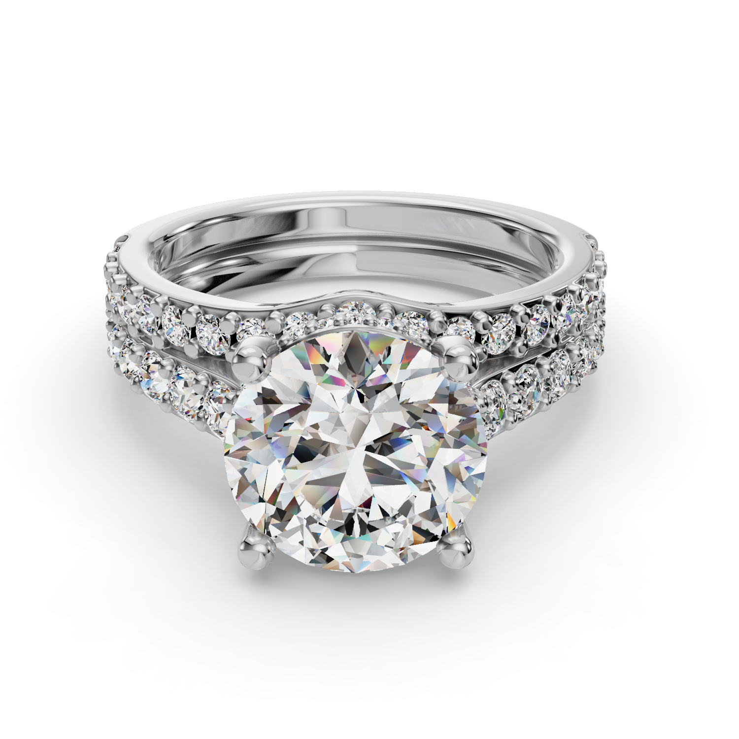 Abigail Pave Band - 14K White Gold Abigail Pave Band - 14K White Gold