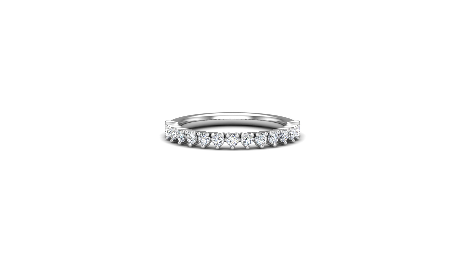 Aniya Pave Band 14K White Gold