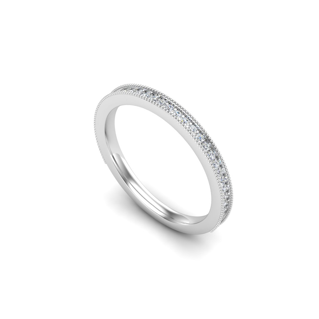 Winter Halo Engagement Ring - 14K White Gold