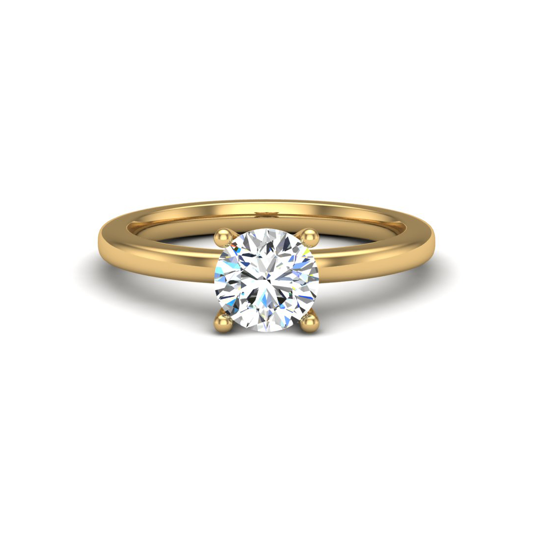 Phoebe Engagement Ring - 18K Yellow Gold