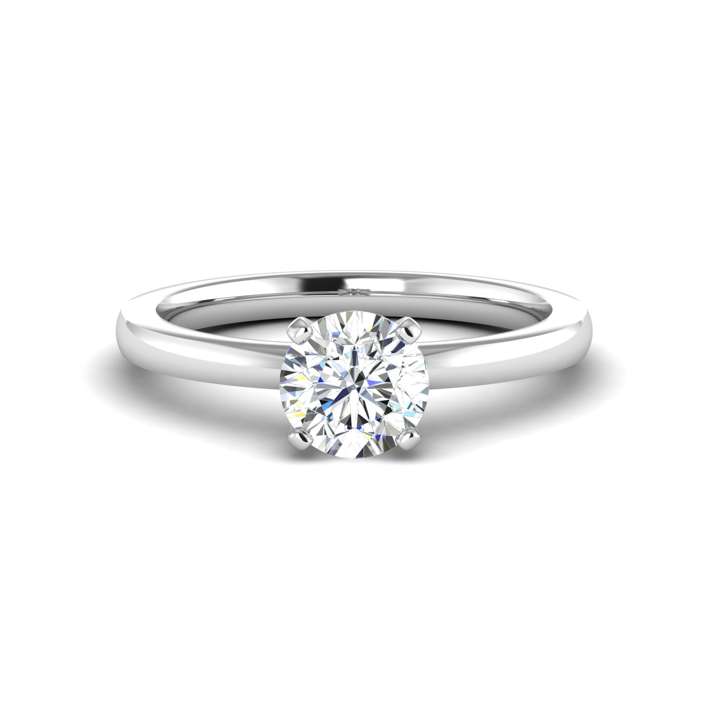 Leah 4 Prong Solitaire Engagement Ring