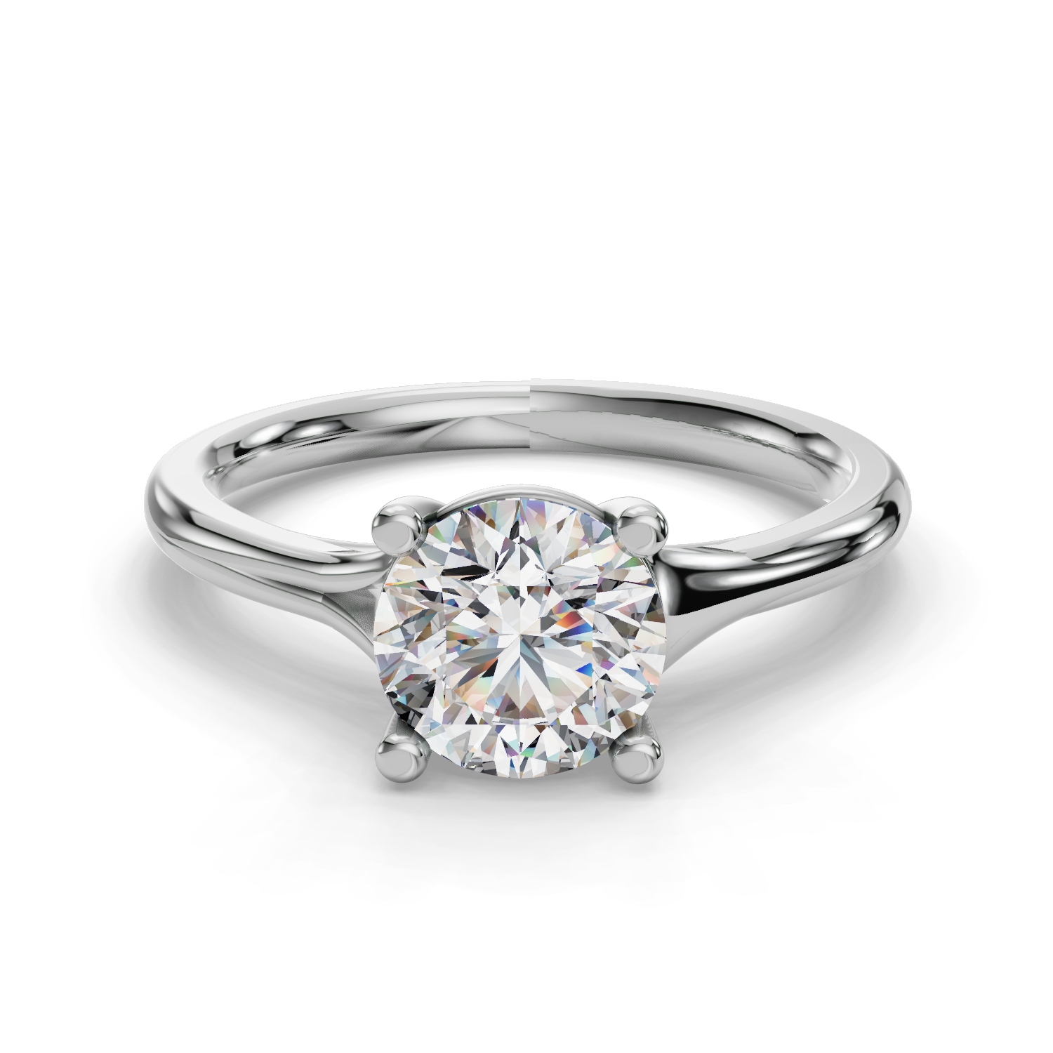 Isabella Split Shank Solitaire Engagement Ring