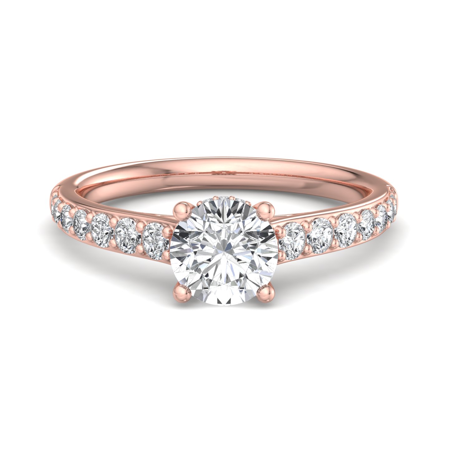 Side-Stone Engagement Ring