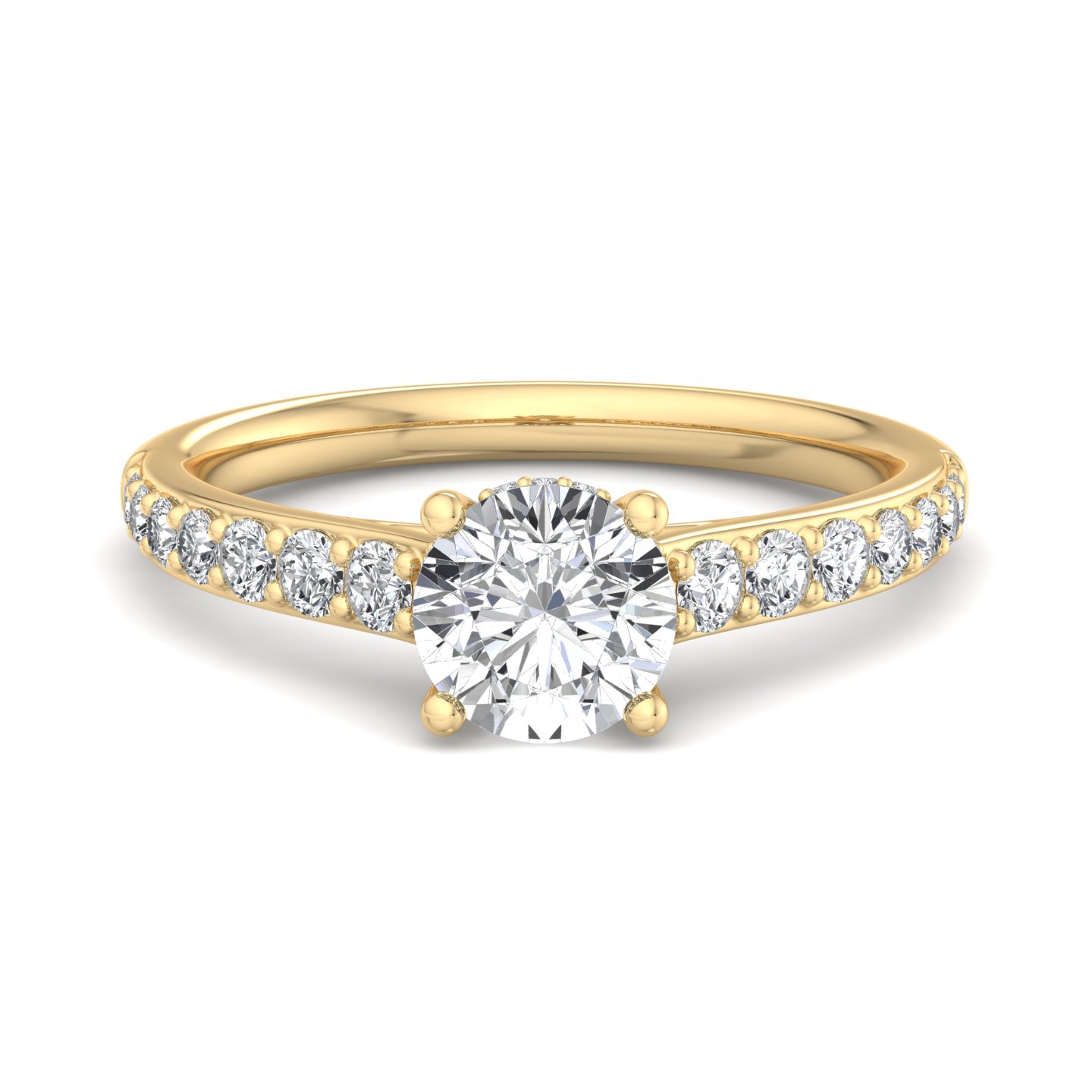 Side-Stone Engagement Ring