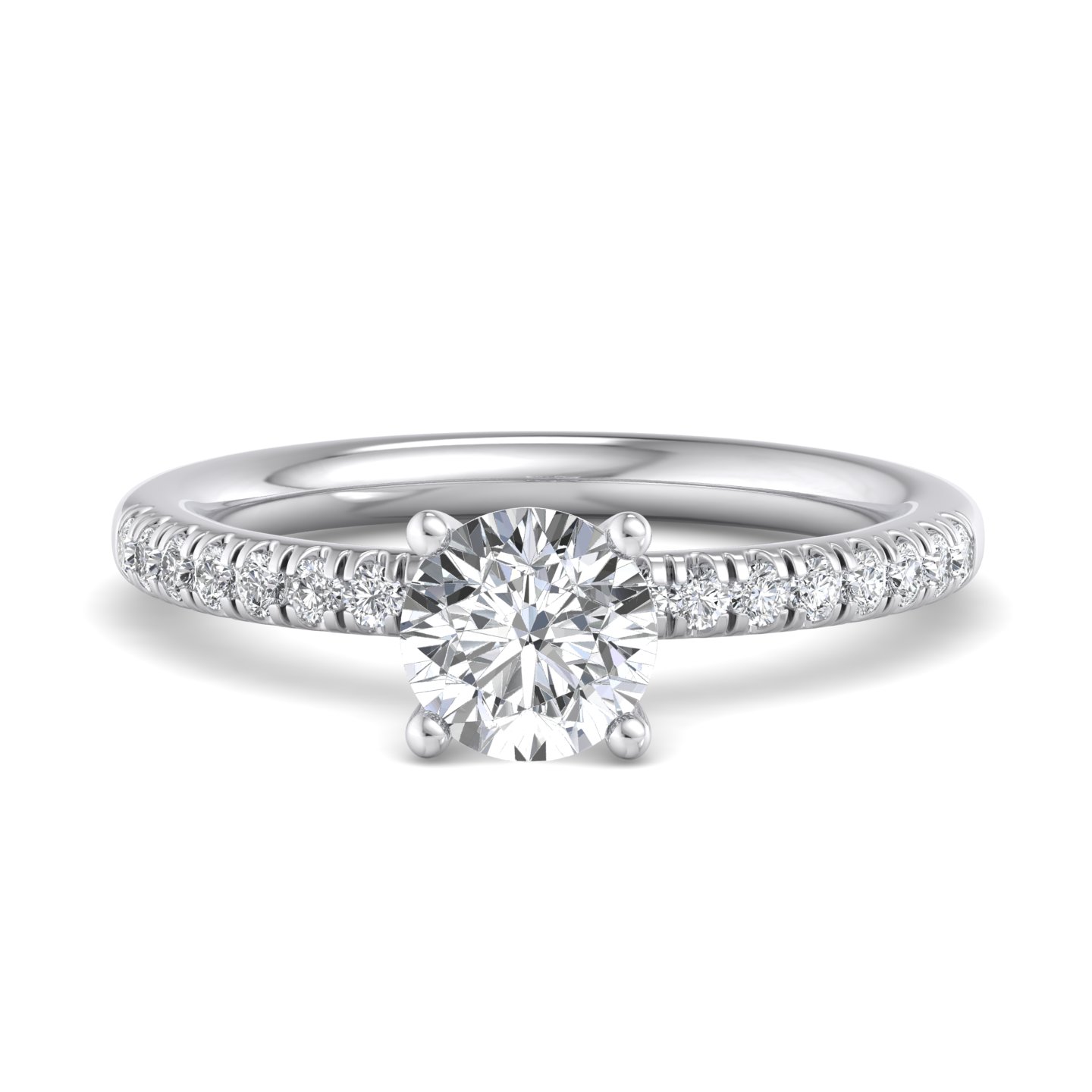 Charlotte Hidden Halo With Pave Band