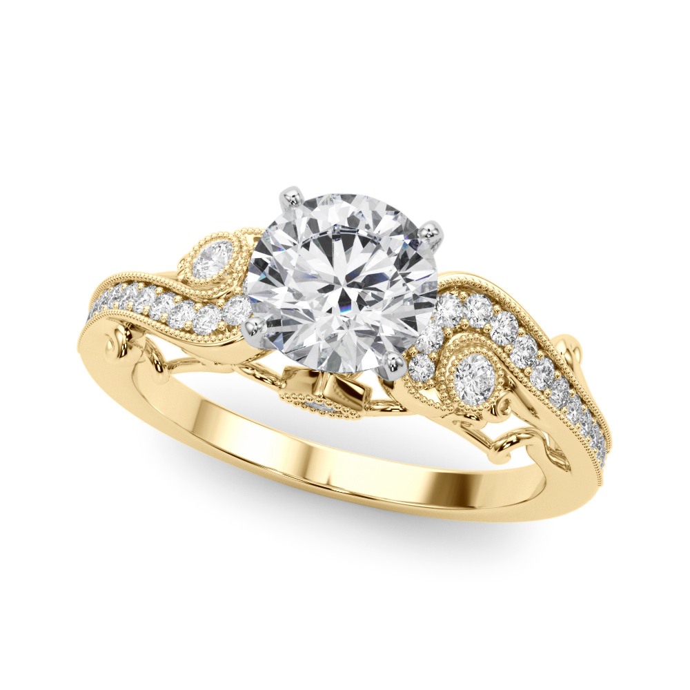 Side-Stone Engagement Ring