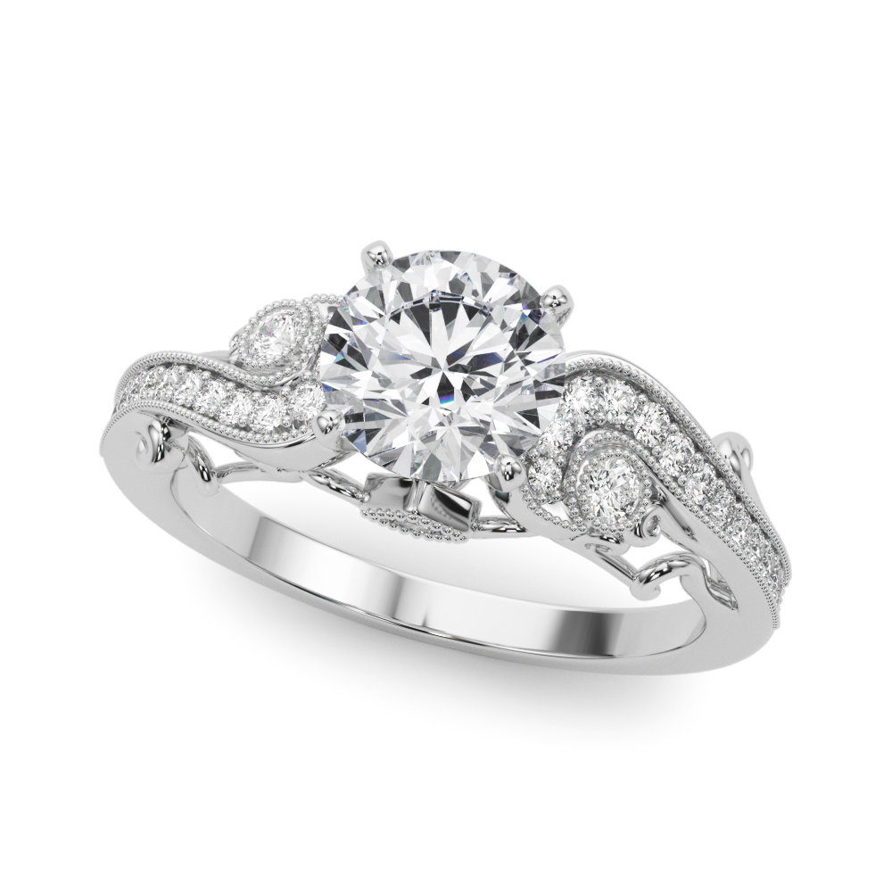 Side-Stone Engagement Ring