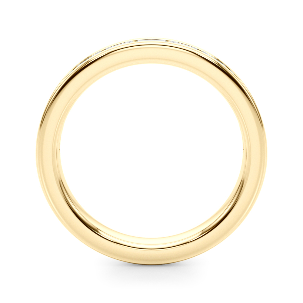 Fleurie Channel Set Baguette Band - 18K Yellow Gold