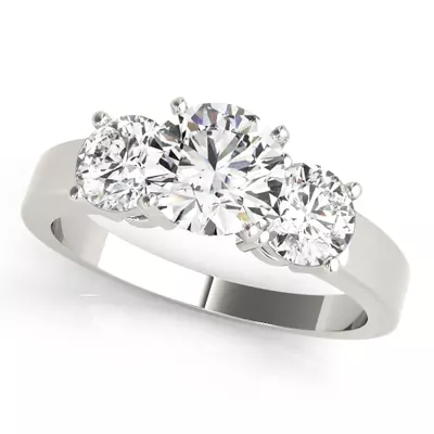 Cleo Three Stone Engagement Ring