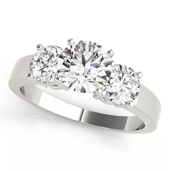Cleo Three Stone Engagement Ring