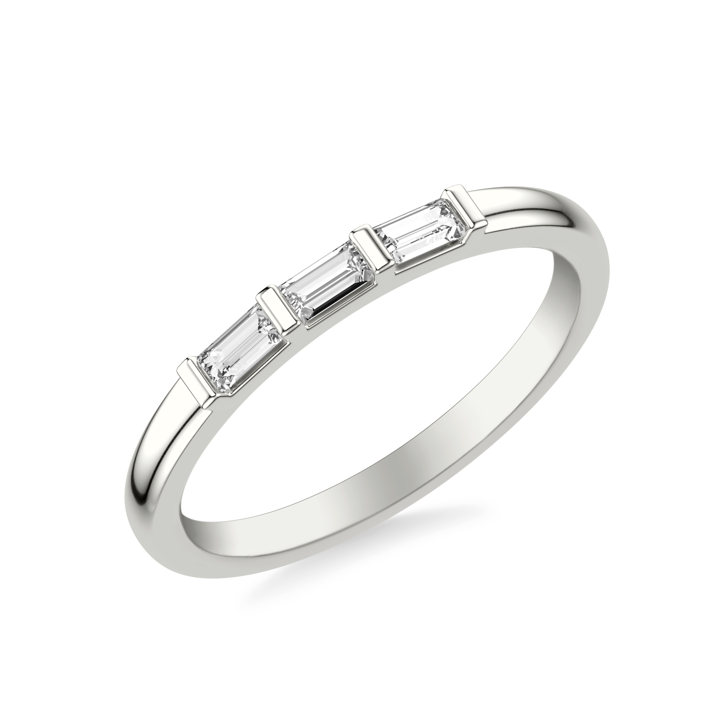 Luisa Classic Wedding Band - 18K White Gold