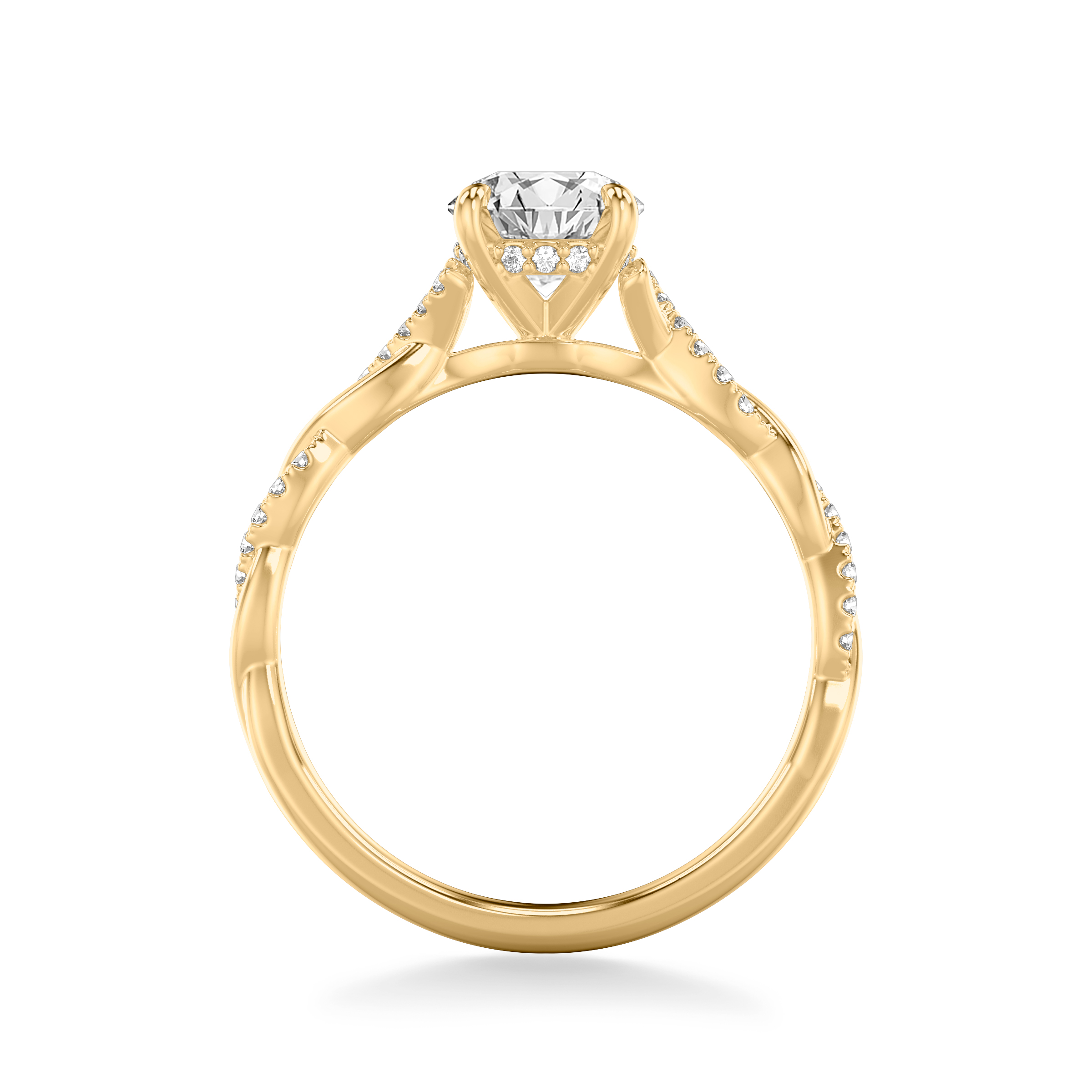 Kayleigh Diamond Twist Engagement Ring - 14K Yellow Gold Kayleigh Diamond Twist Engagement Ring - 14K Yellow Gold