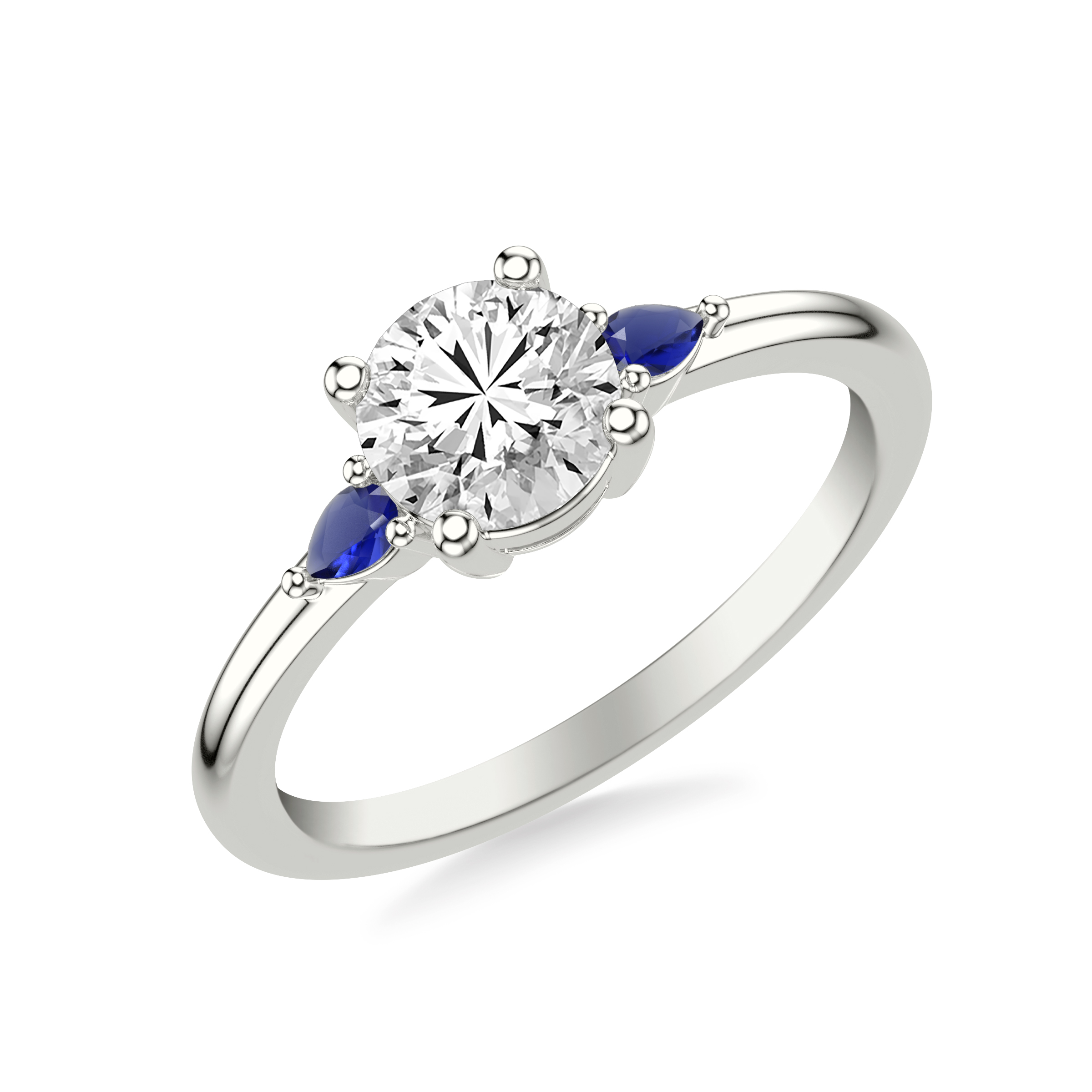 Paula Pear Shaped Sapphire Ring