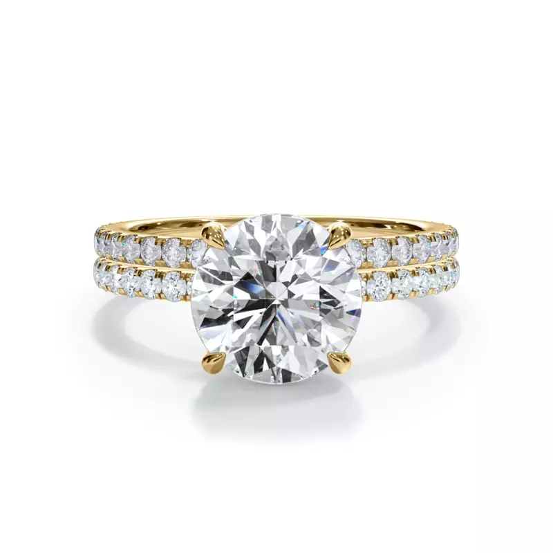 14K Yellow Gold Bellora Classic Pavé Band