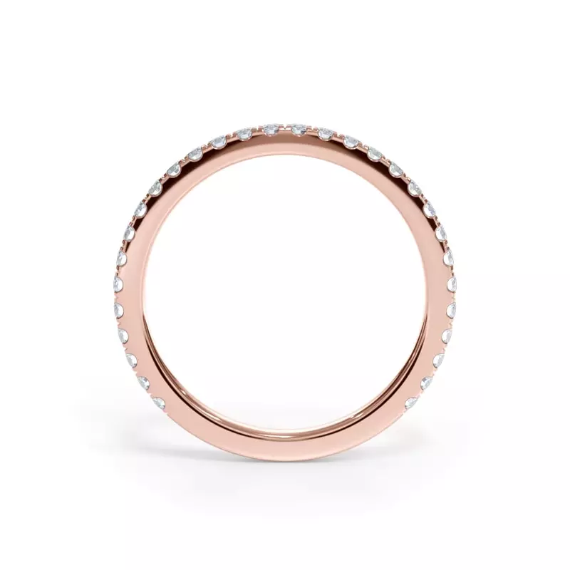 18K Rose Gold Bellora Classic Pavé Band