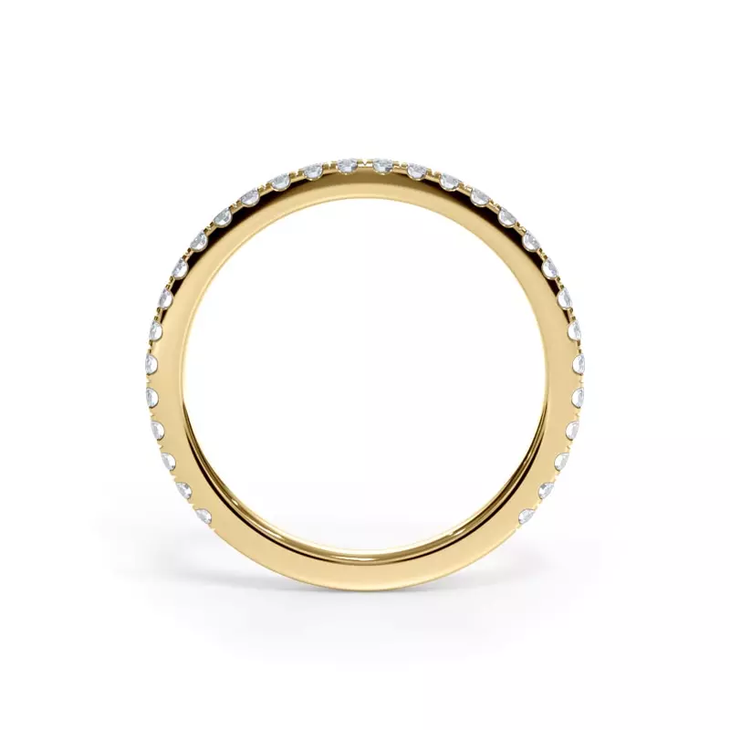 18K Yellow Gold Bellora Classic Pavé Band