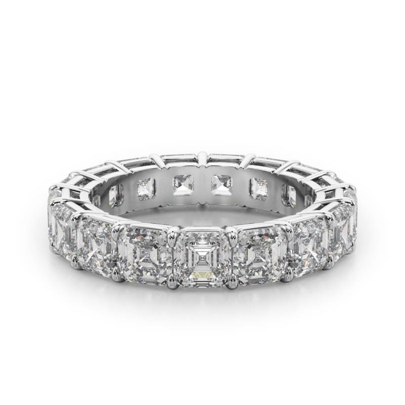 Asscher Cut Diamond Eternity band – SES Creations