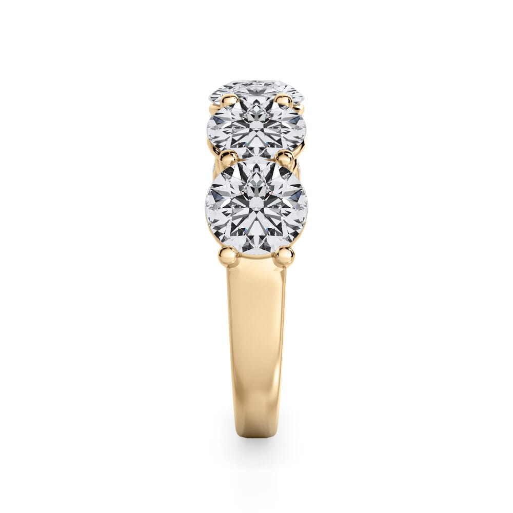 Classic Five-Stone Round Diamond Band (3.50ct. tw.) - 18K