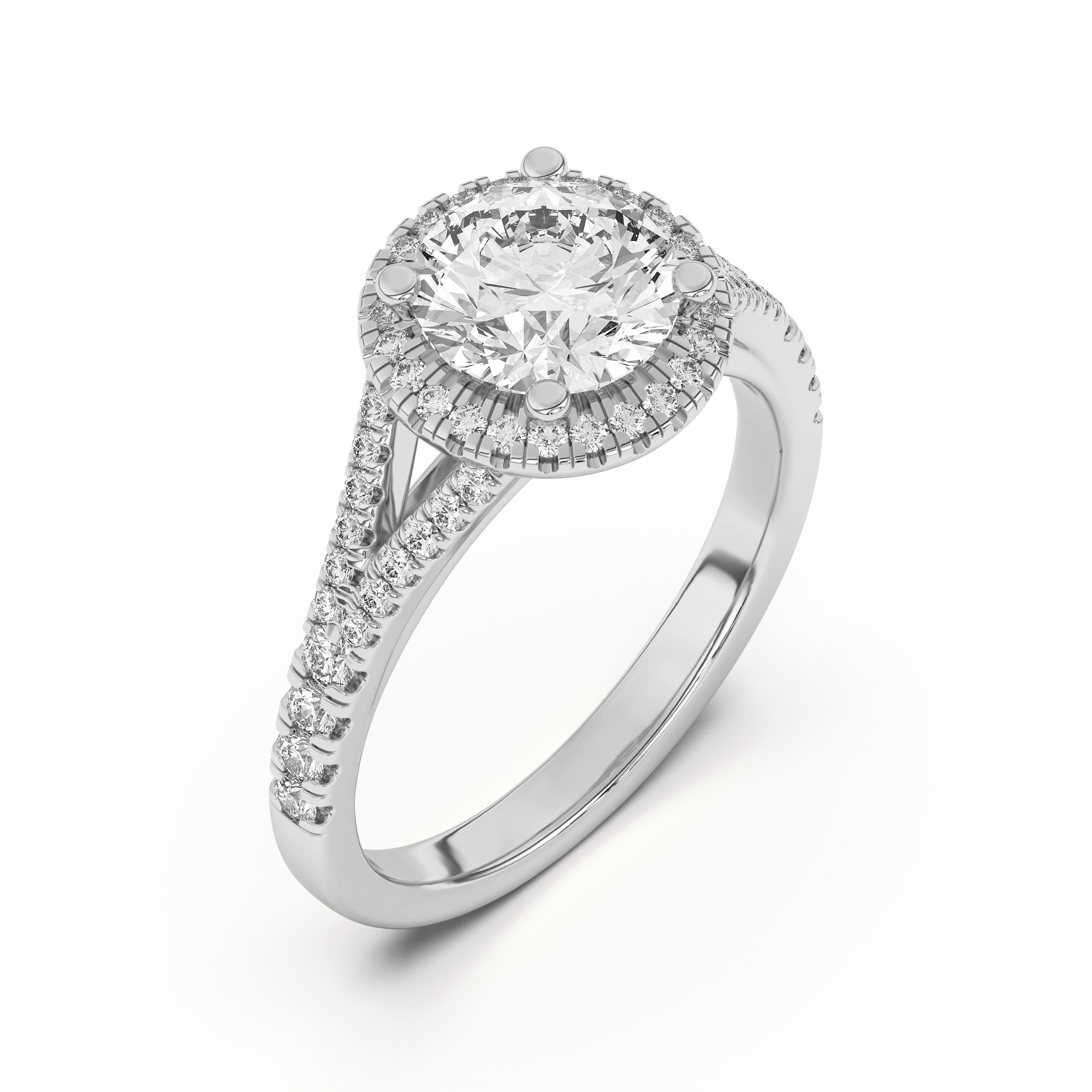 Halo Engagement Ring