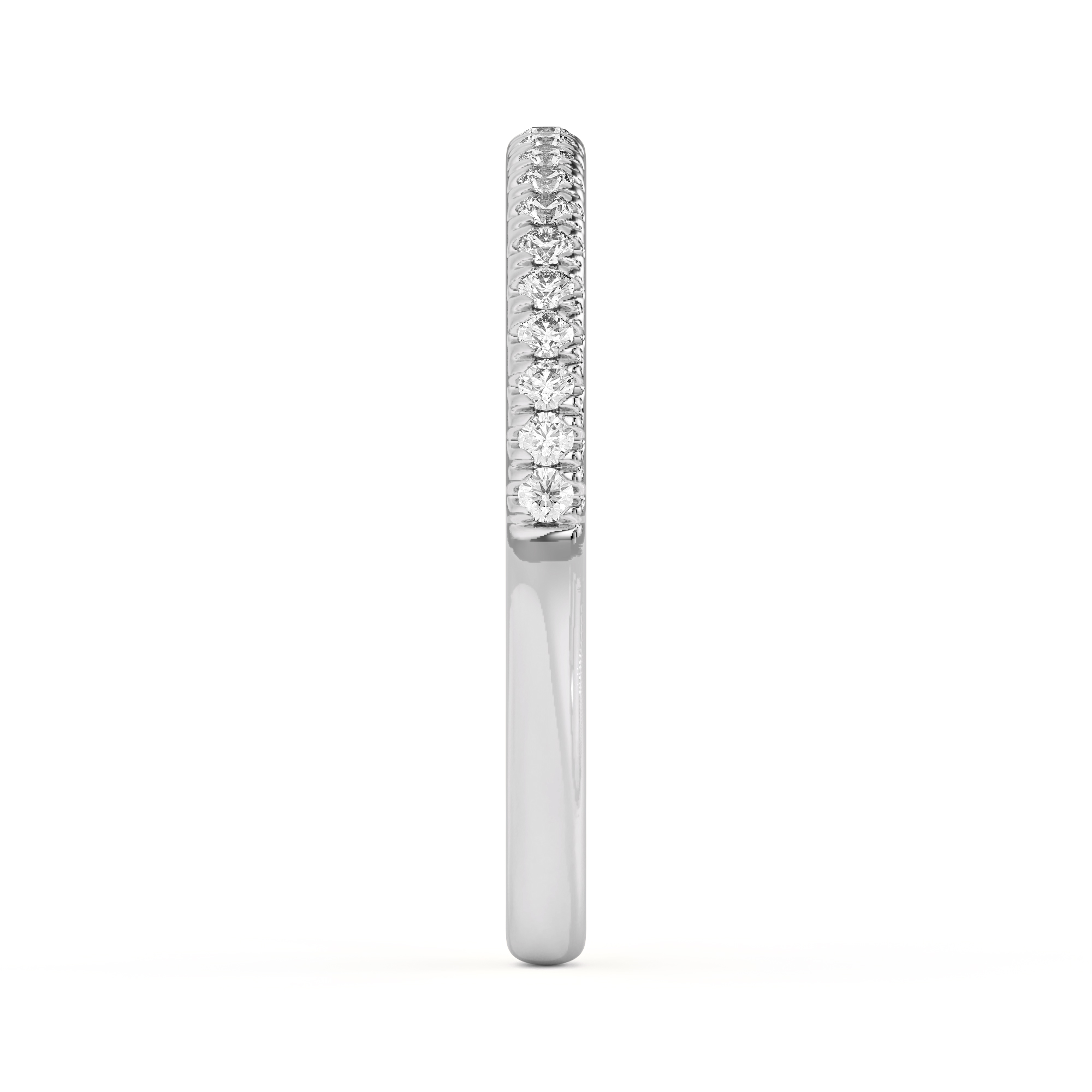 Timeless Pavé Diamond Band - 14K White Gold