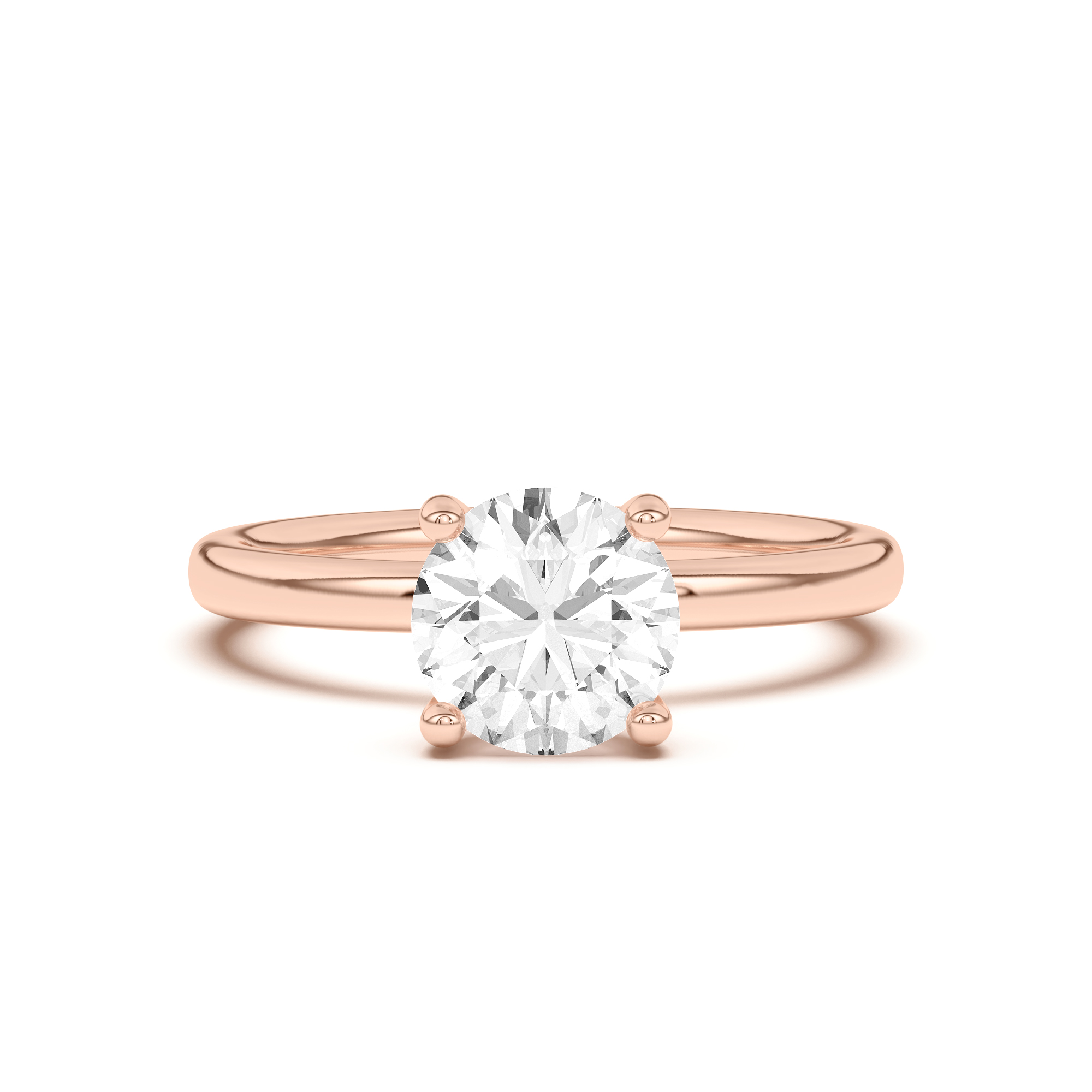 Hidden-Halo Engagement Ring