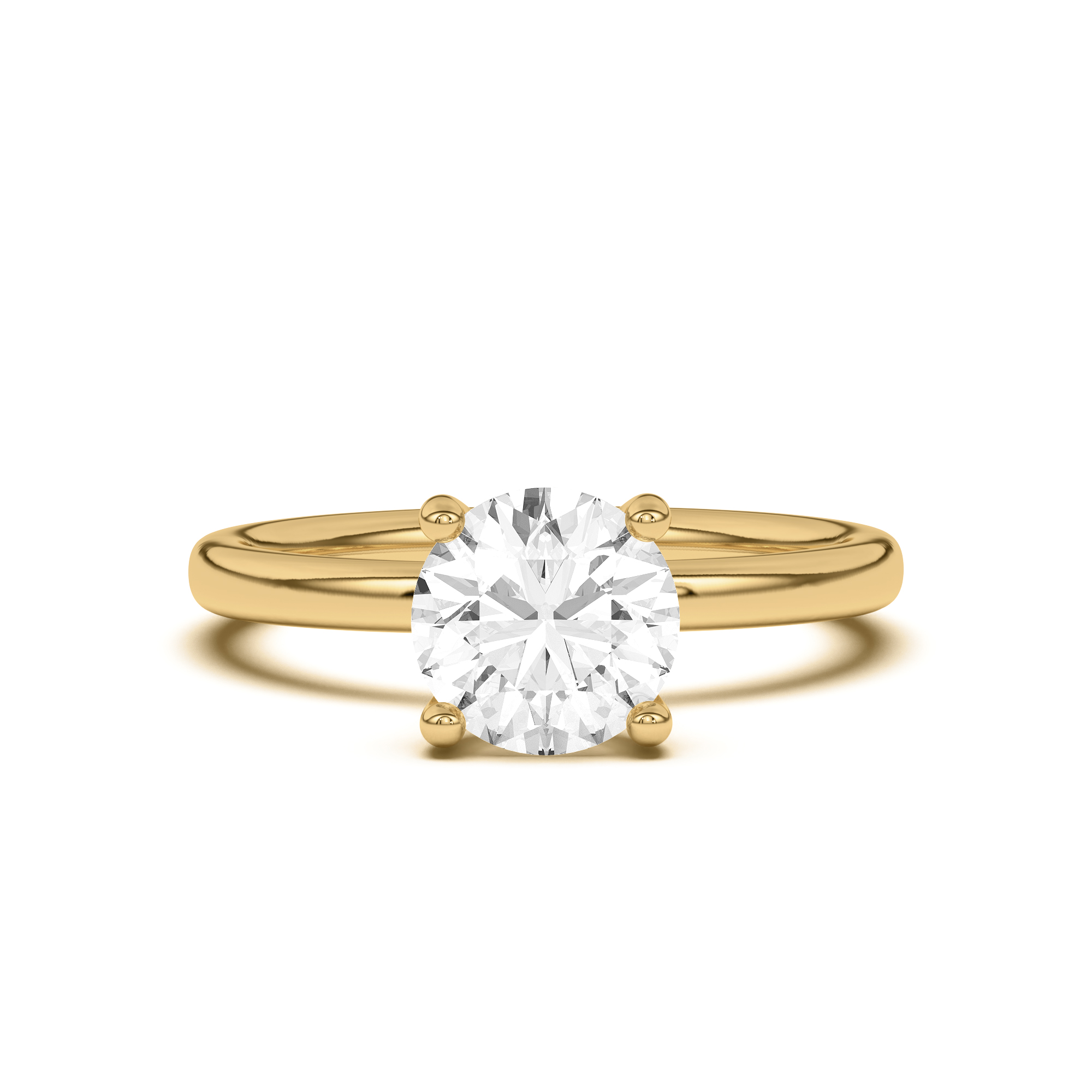 Hidden-Halo Engagement Ring