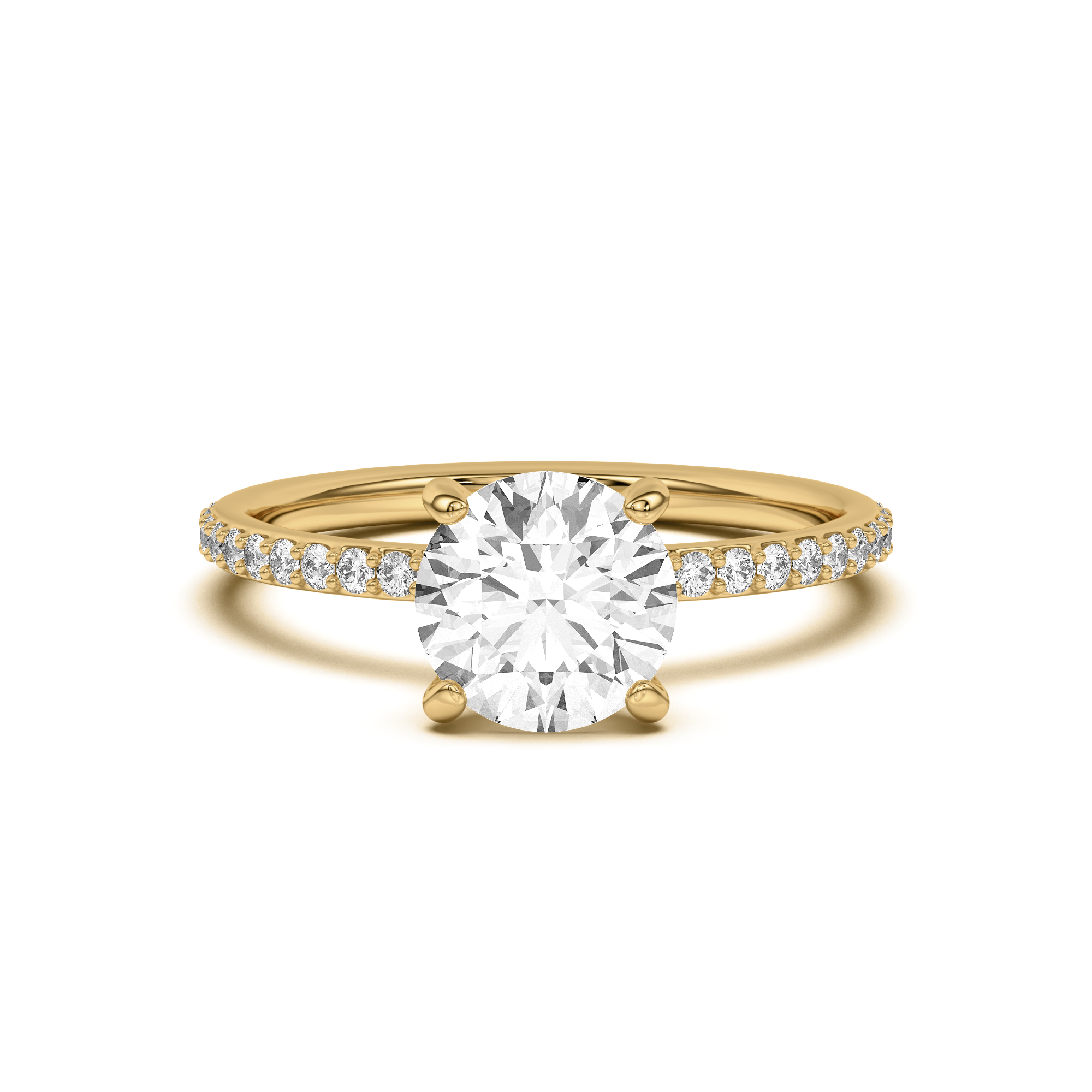Side-Stone Engagement Ring