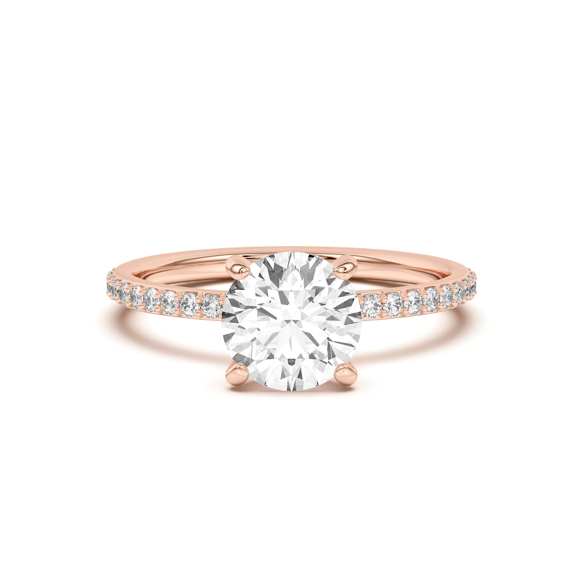 Side-Stone Engagement Ring
