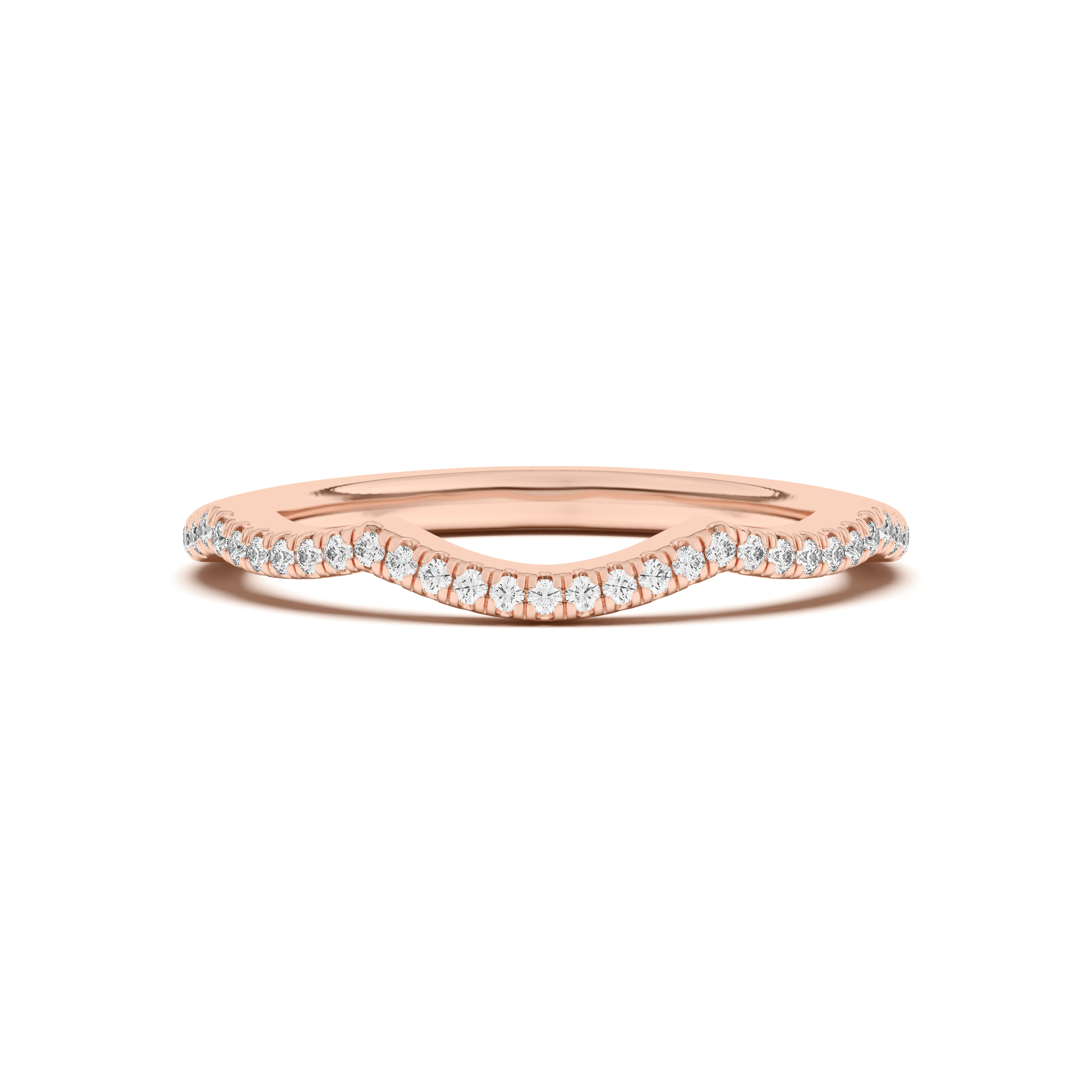 Debra Twisted Pavé Engagement Ring - 14K White Gold