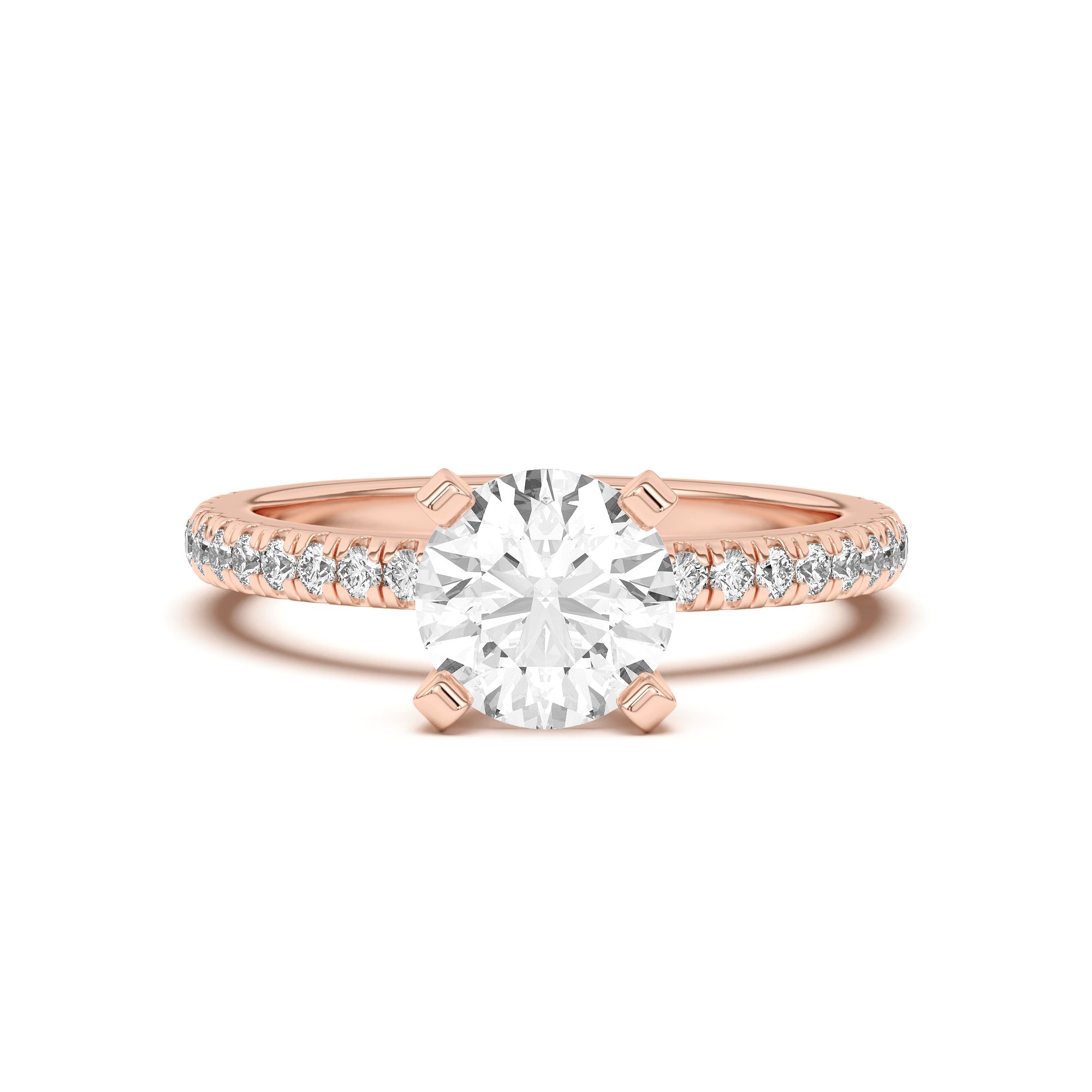 Side-Stone Engagement Ring