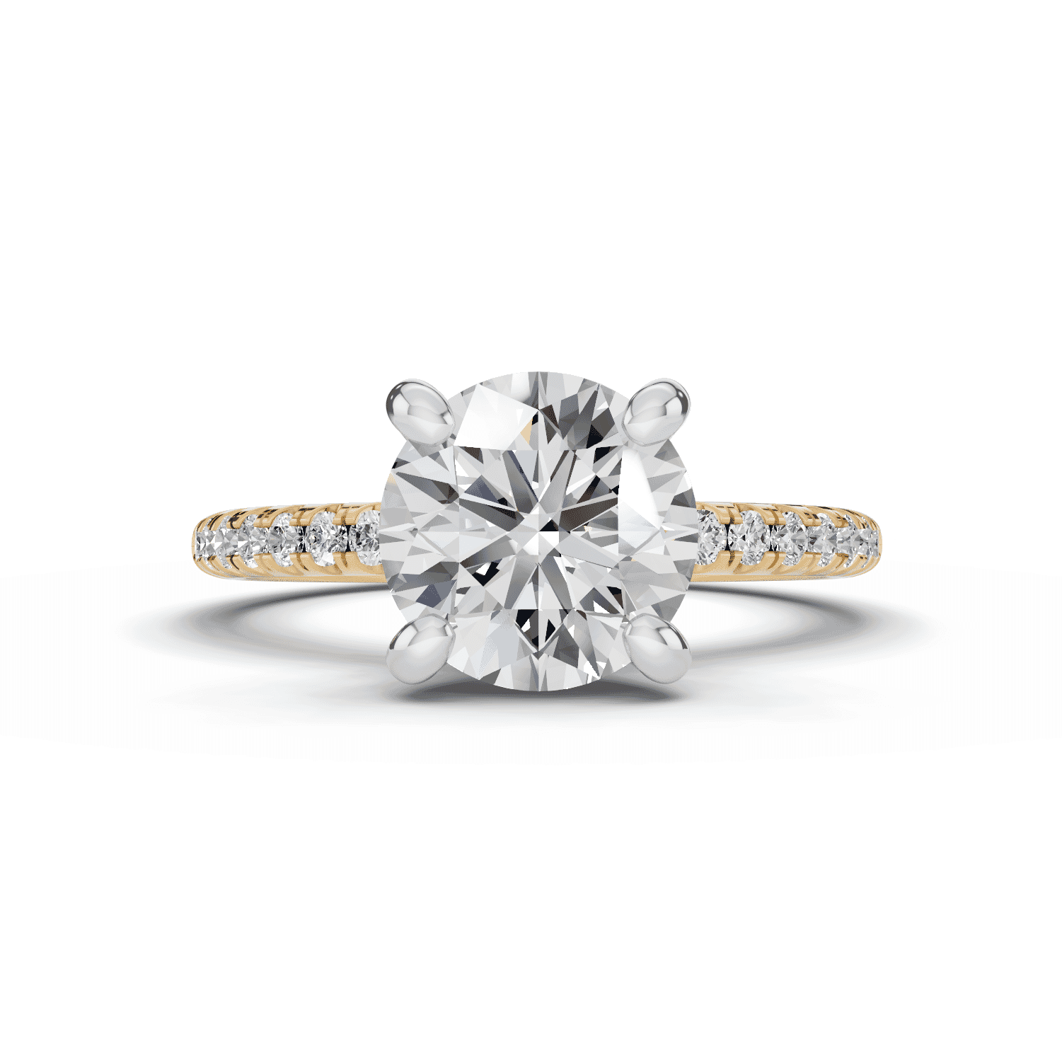 Tradition Lab Pavé Engagement Ring (1/5ct tw.) - 14K Yellow Gold