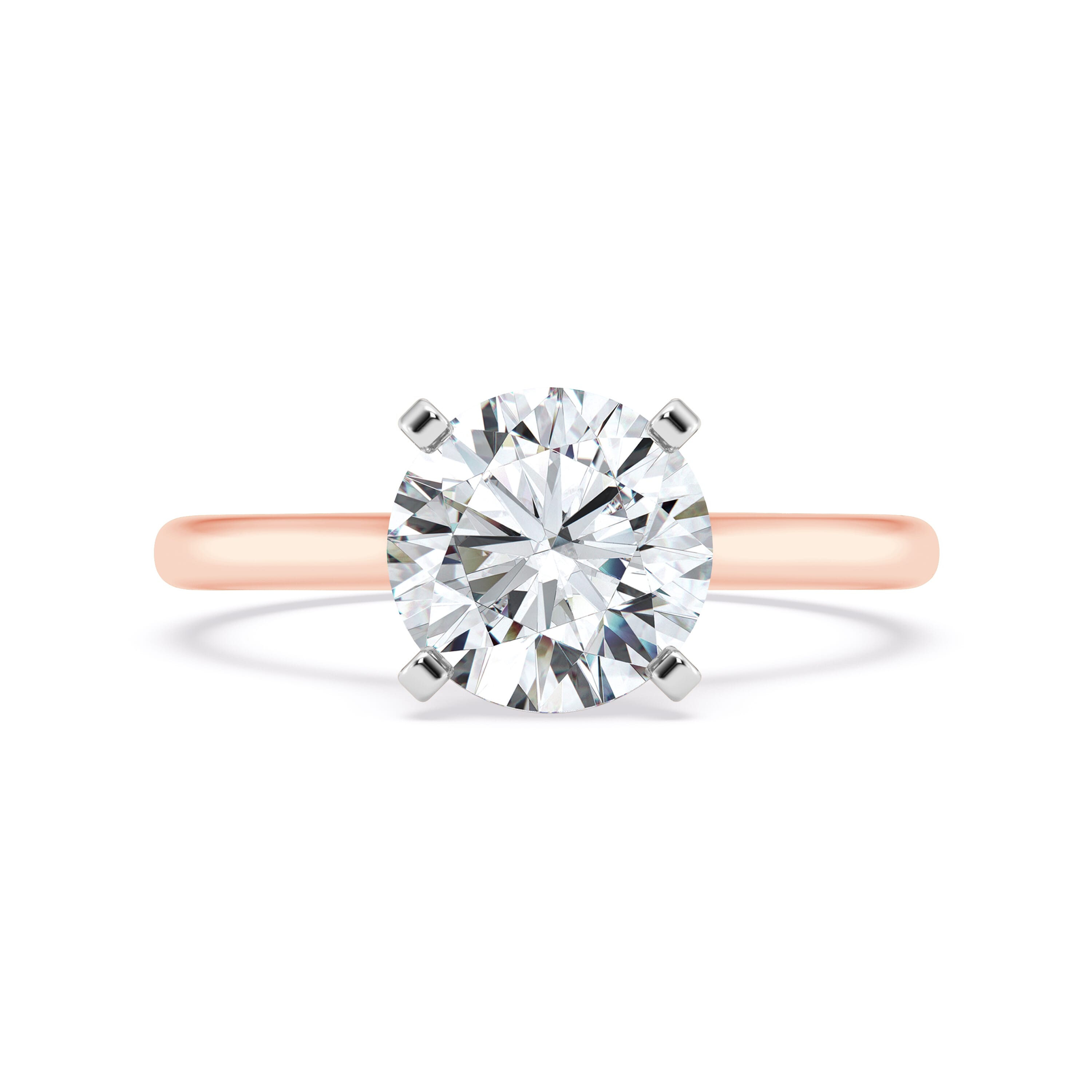 Hidden-Halo Engagement Ring