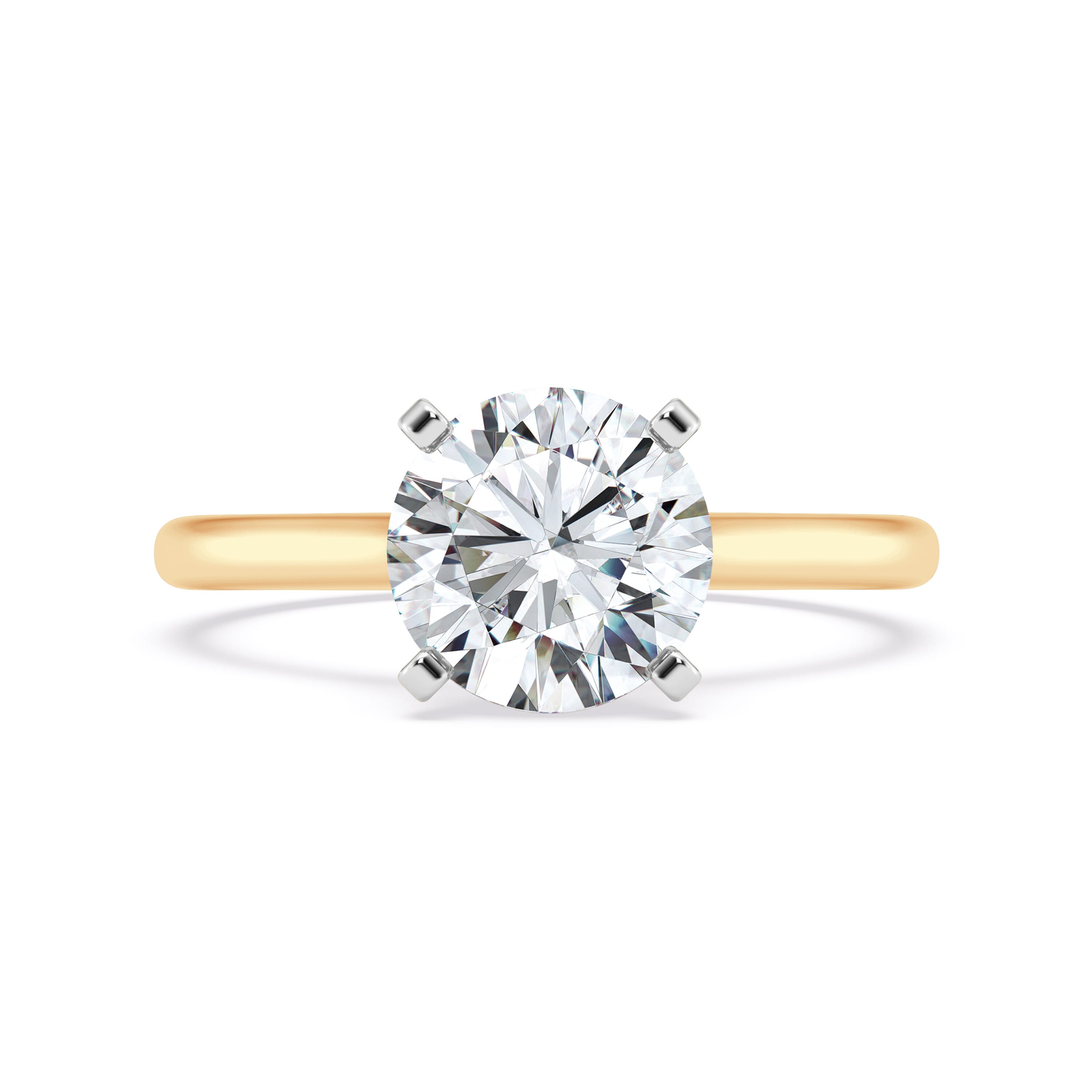 Hidden-Halo Engagement Ring