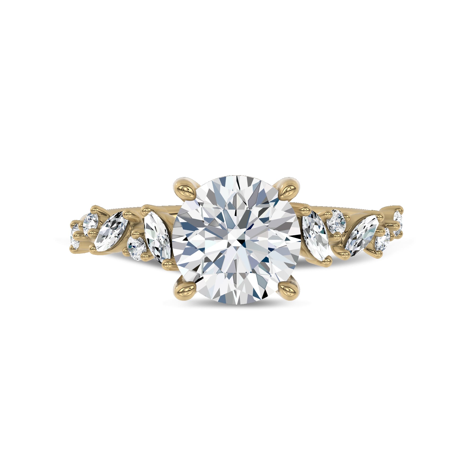 Hayley Scattered Lab Diamond Engagement Ring